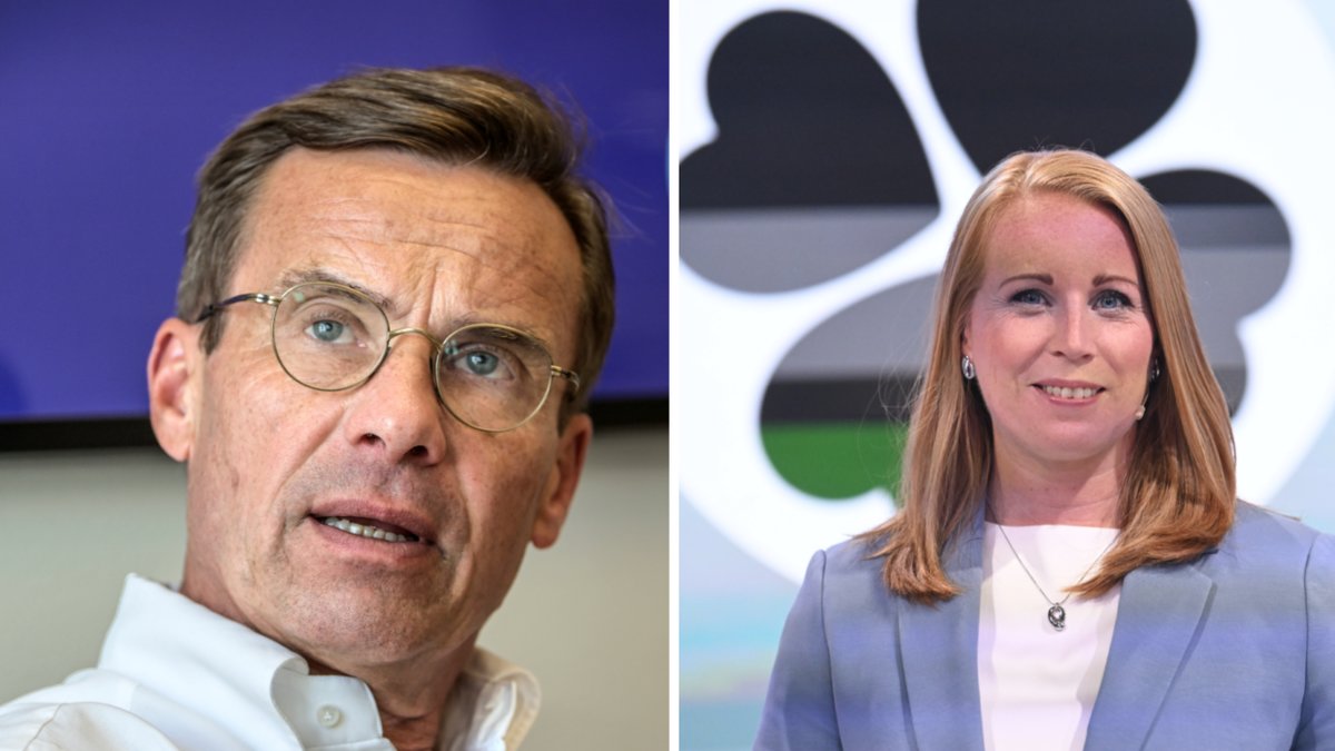 Kristersson och Lööf ryker ihop under onsdagens partiledardebatt.